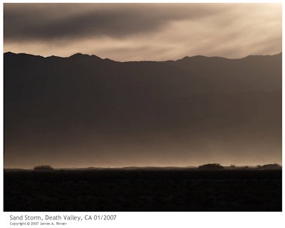 Sandstorm, Death Valley, CA 2007